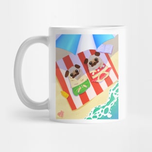 Beach Pugs Mug